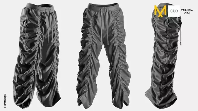 Streetwear Folds Pants