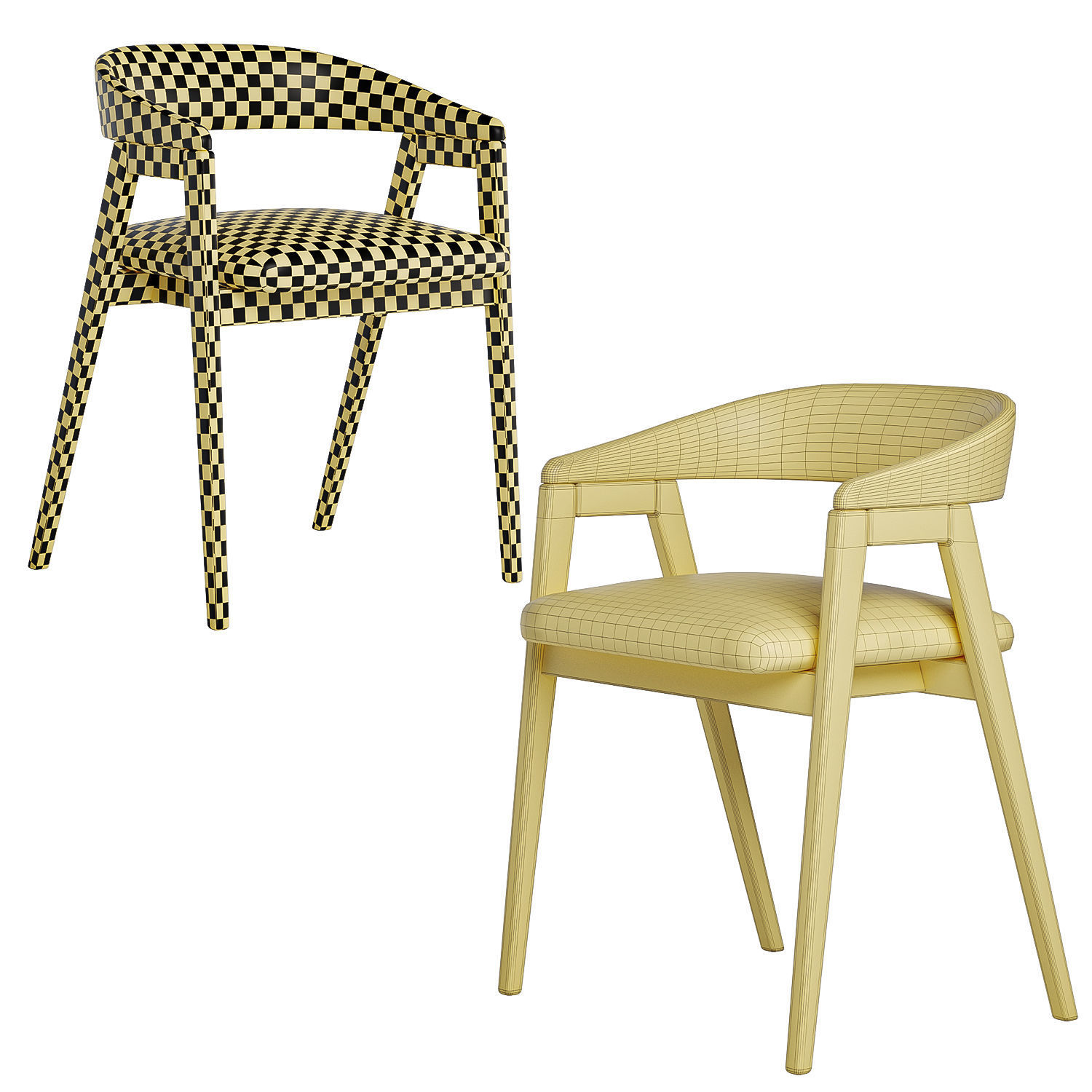 Trevor chair 3D model_3