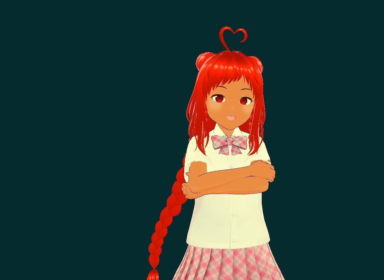 Rena original vrchat Low-poly 3D model_1