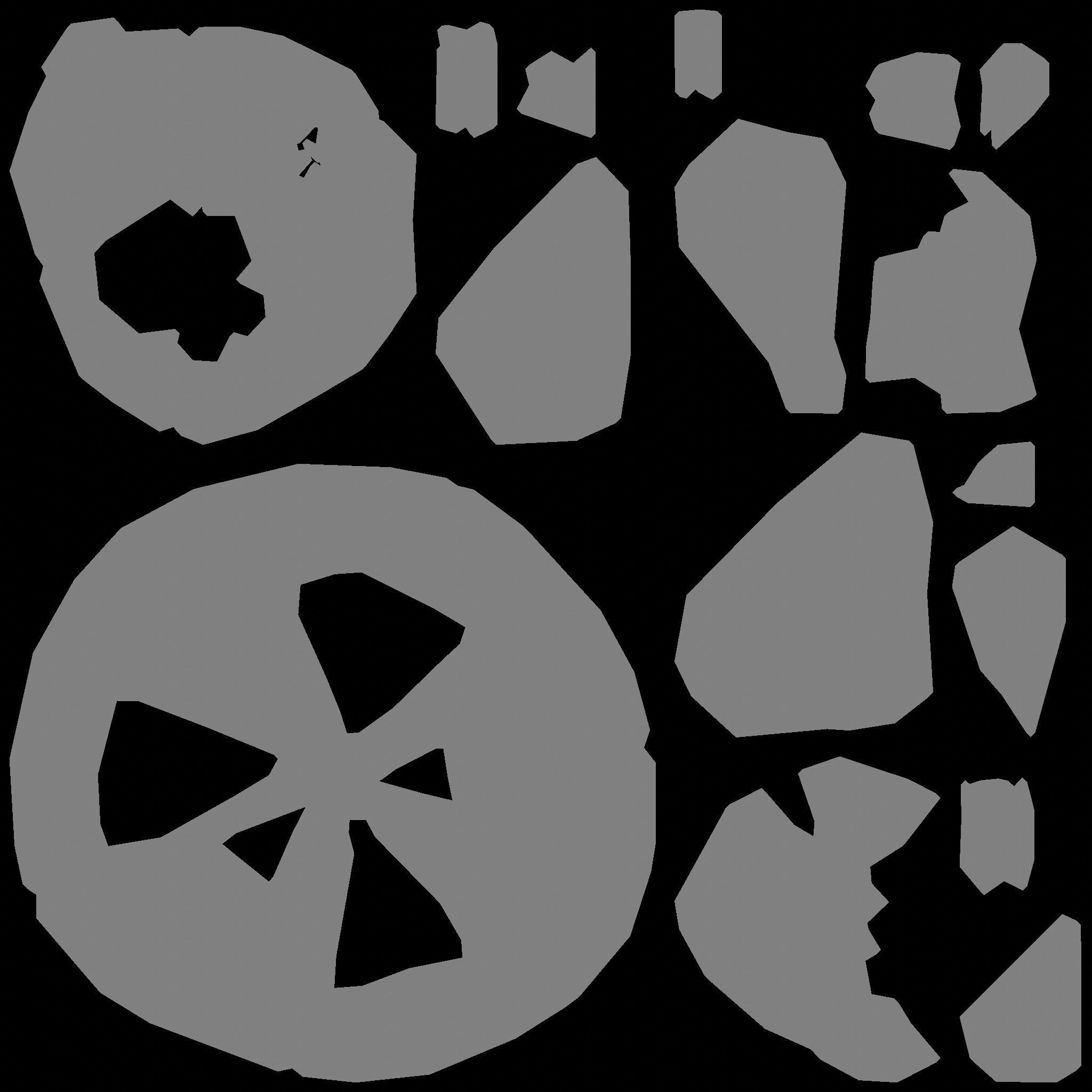 Stylized icy low-poly 3D model of the Floating Islands Low-poly 3D model_3