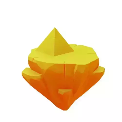 stylized Floating Islands Desert Low-poly 3D model Low-poly 3D model stylized Floating Islands Desert Low-poly 3D model Low-poly 3D model