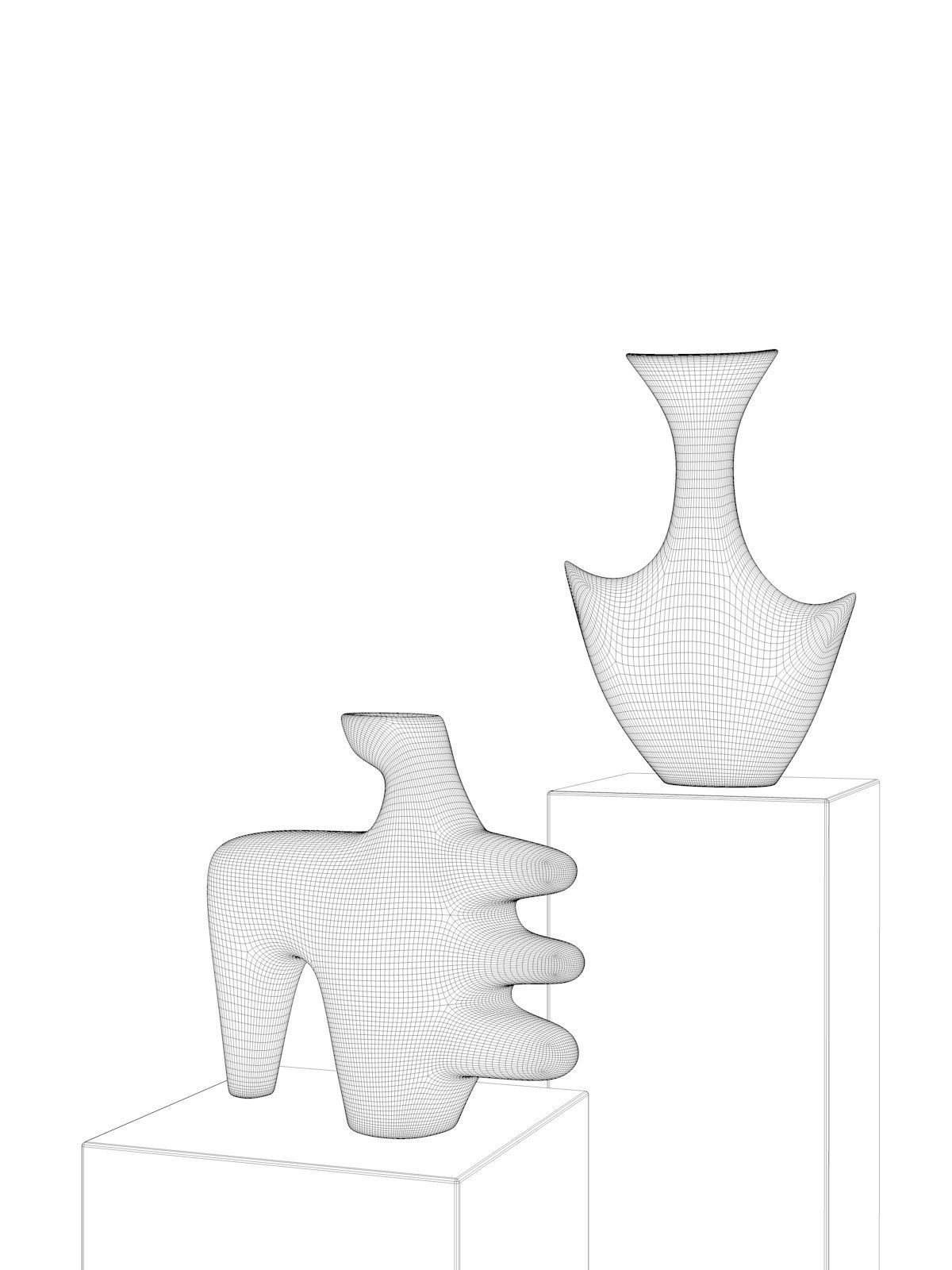 Vase Set 145 3D model_3