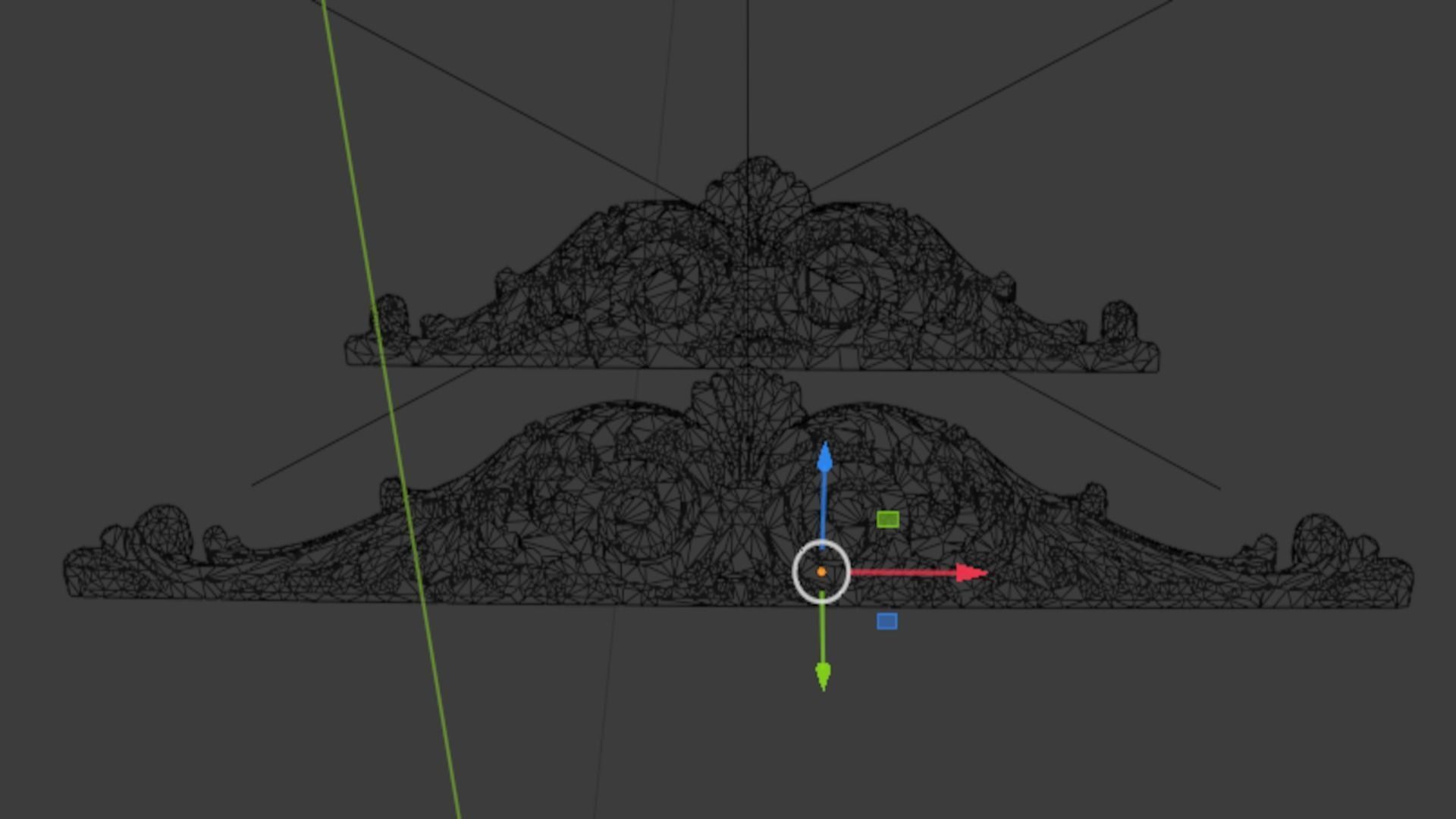 Classic carved decor ornament 362 3D model_7