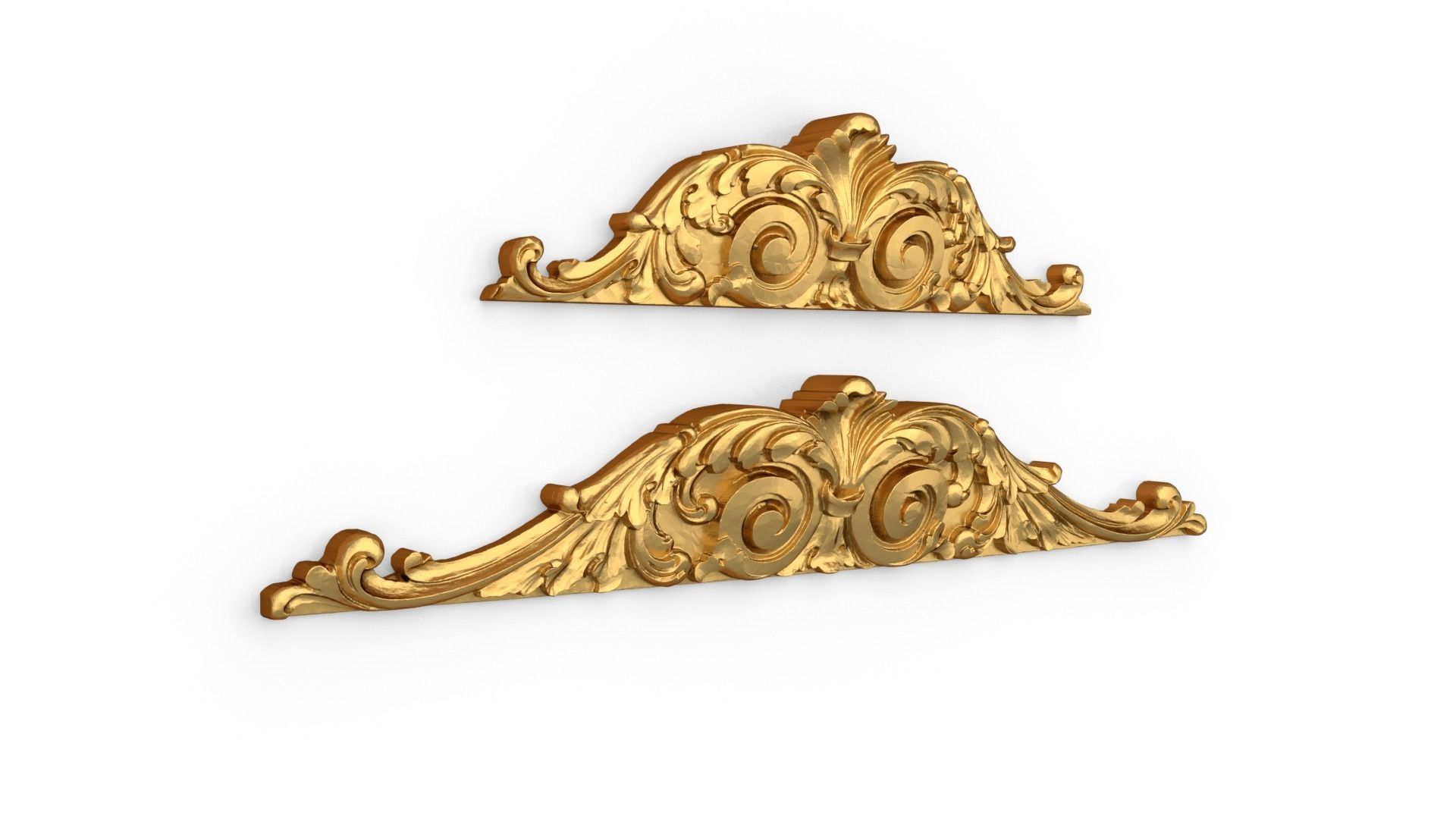 Classic carved decor ornament 362 3D model_1