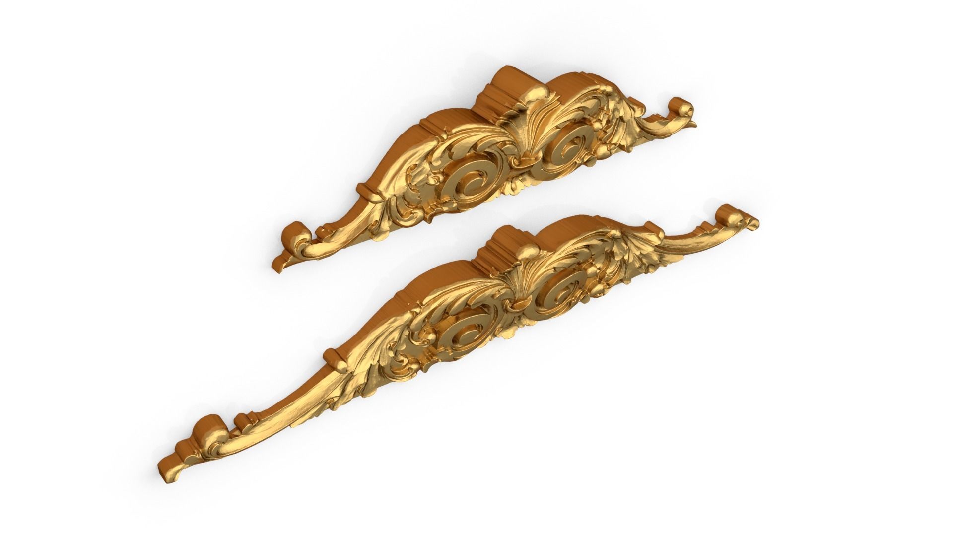 Classic carved decor ornament 362 3D model_5