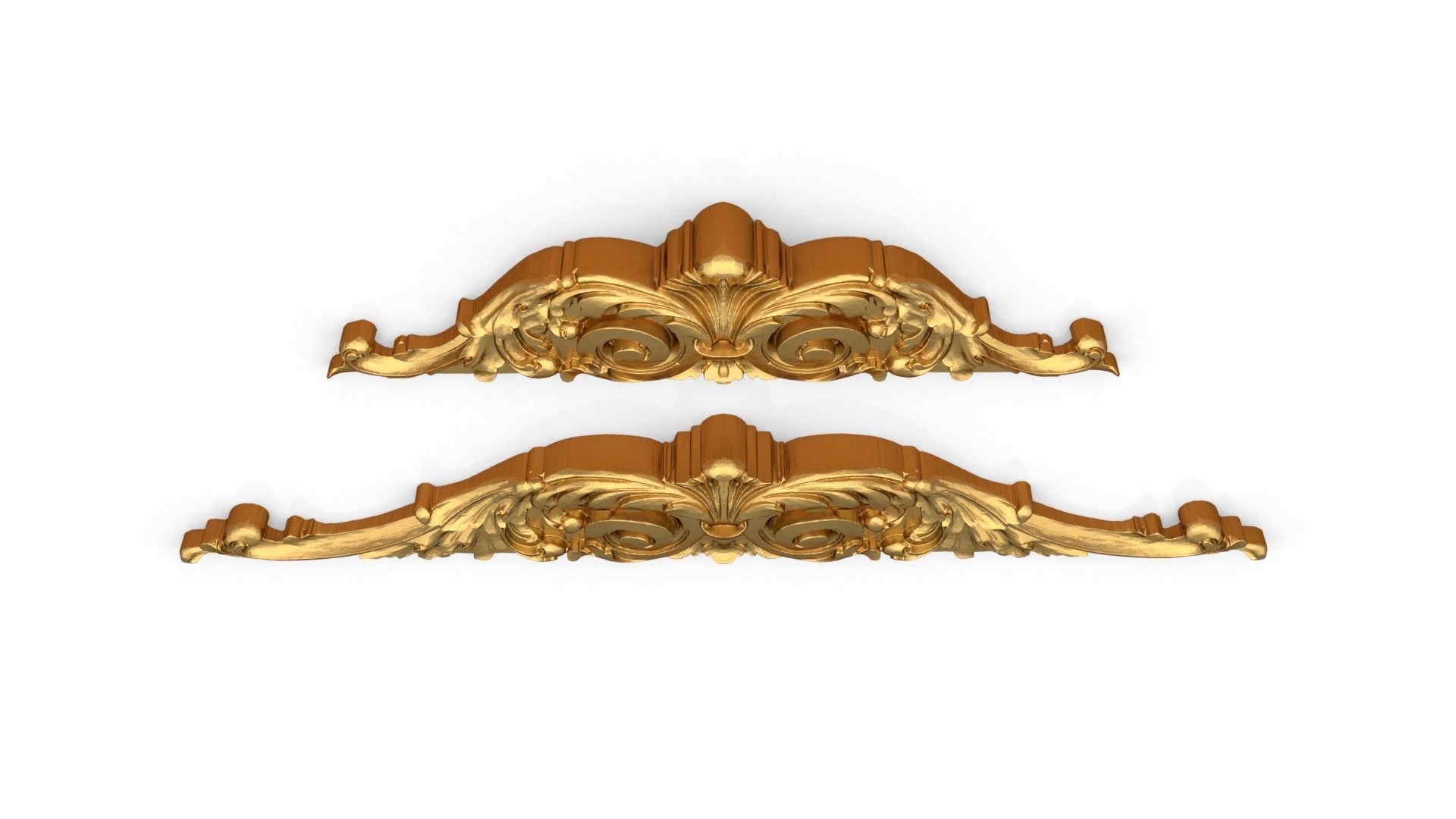 Classic carved decor ornament 362 3D model_4
