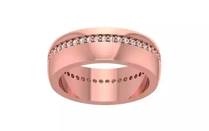 Women Wedding Band 3dm STL OBJ FBX Render Details