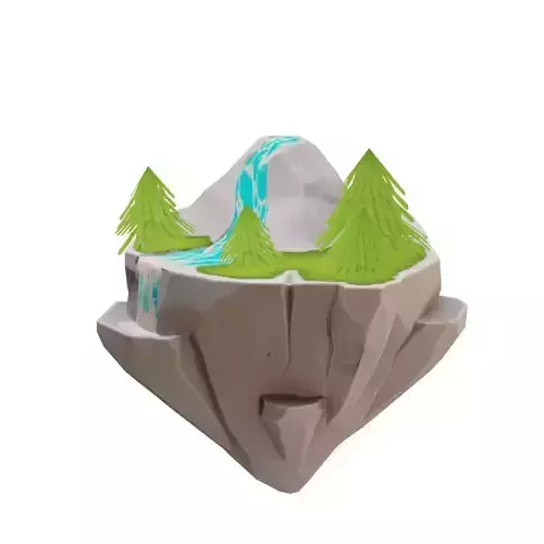 stylized Floating Islands nature Low-poly 3D model Low-poly 3D model stylized Floating Islands nature Low-poly 3D model Low-poly 3D model