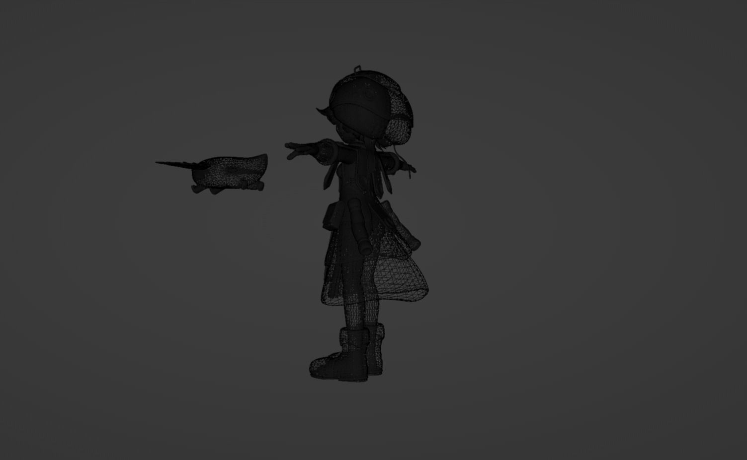 Anime Character - Prushka 3D model_16