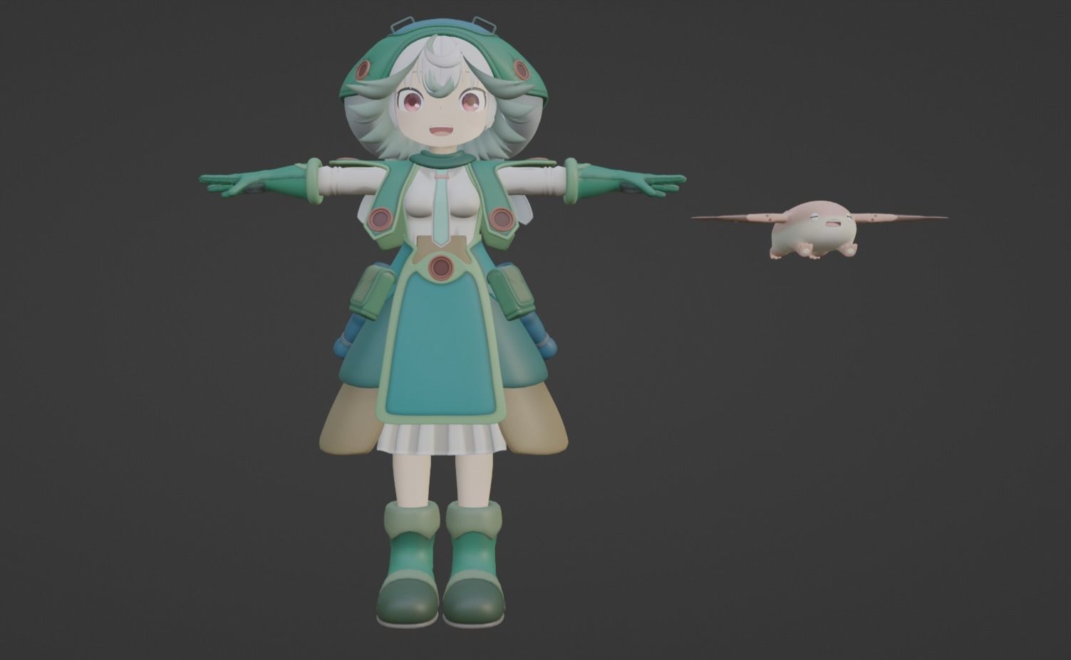 Anime Character - Prushka 3D model_9