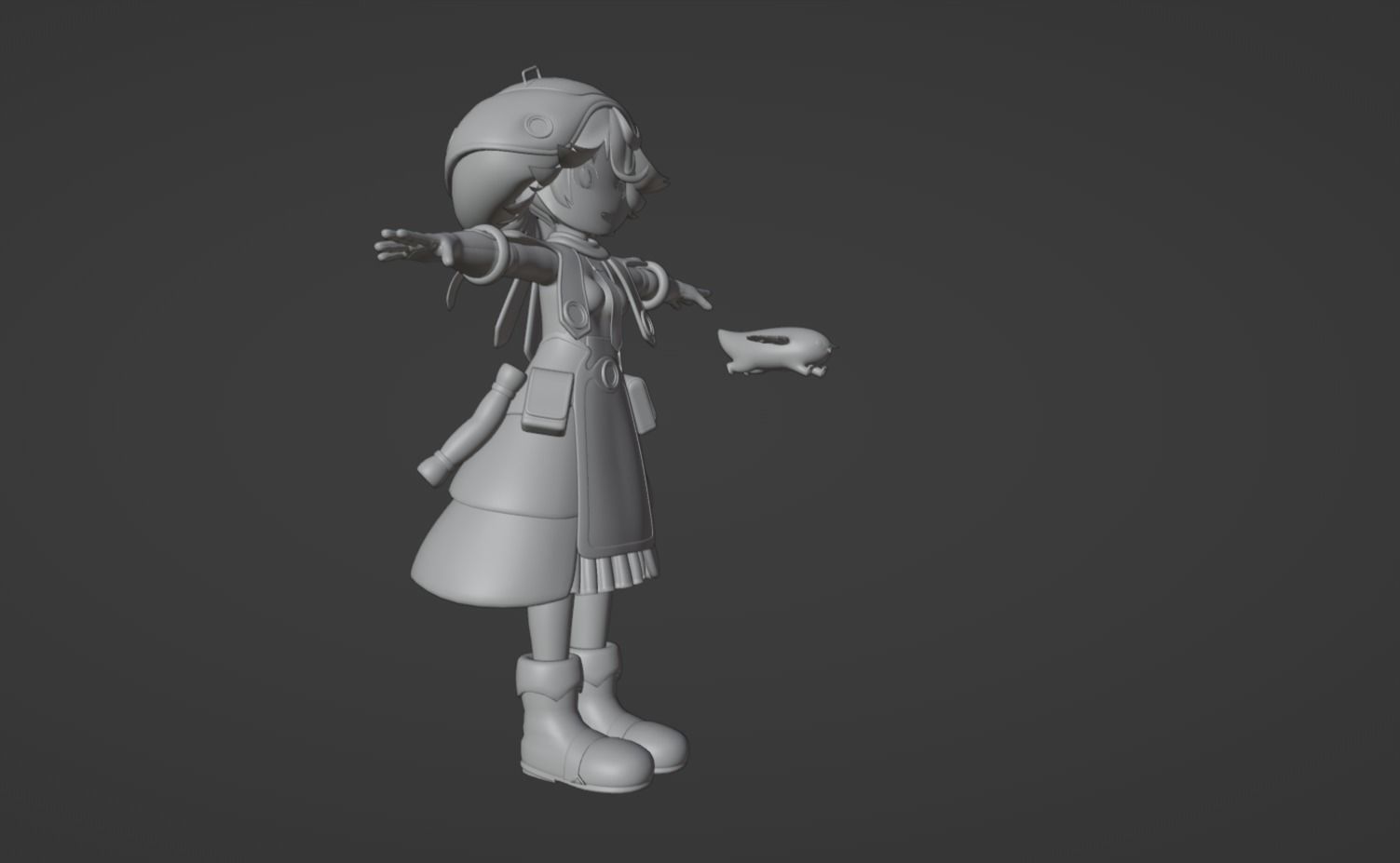 Anime Character - Prushka 3D model_11