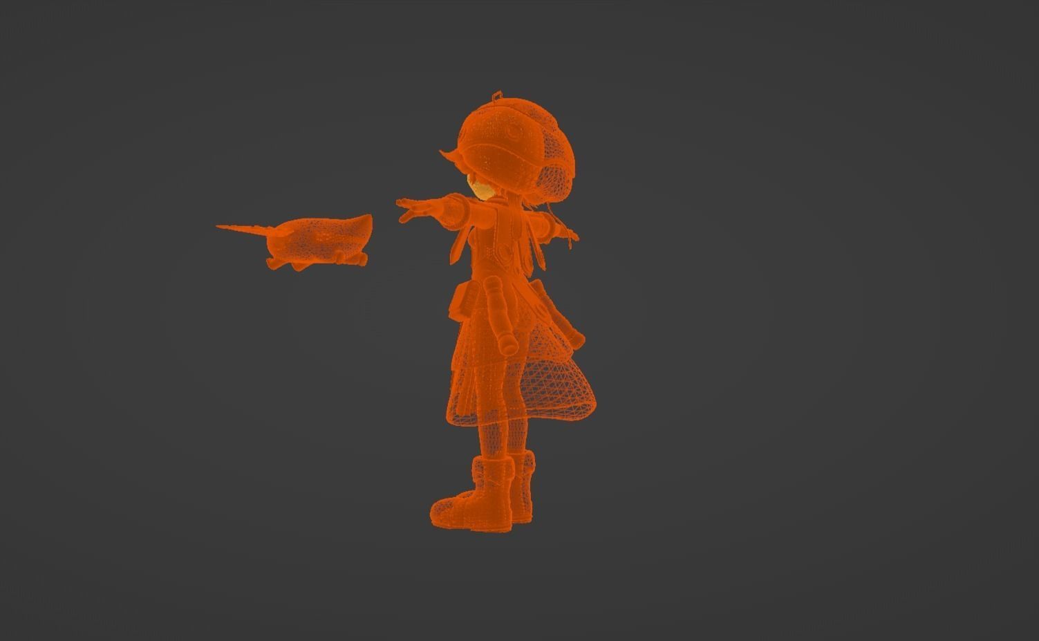 Anime Character - Prushka 3D model_15