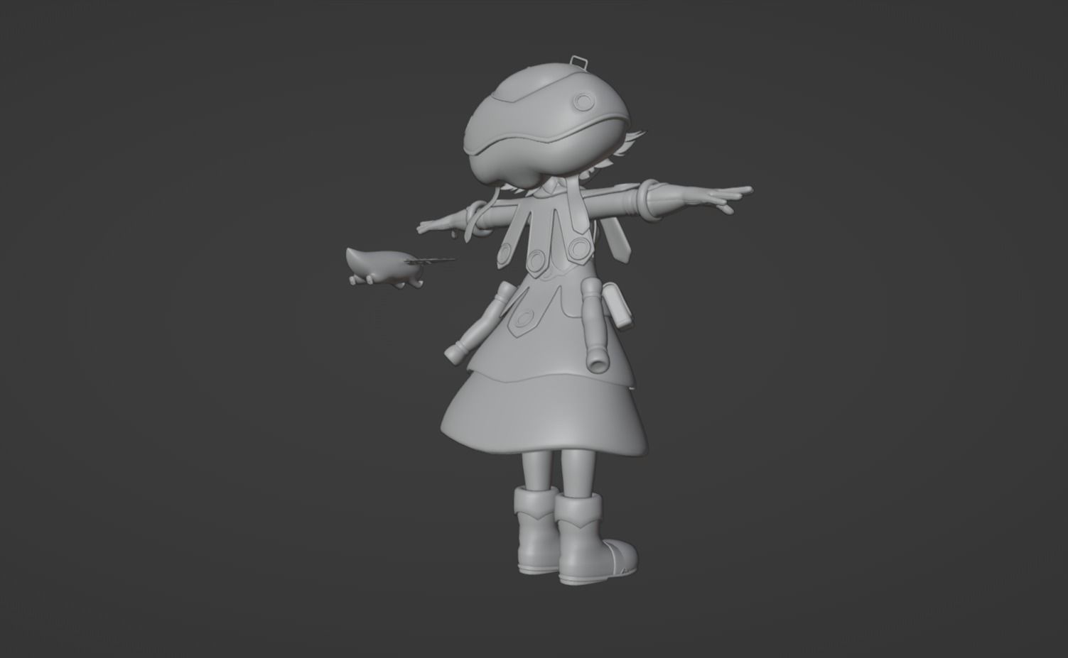 Anime Character - Prushka 3D model_12