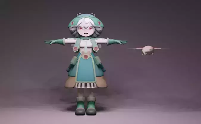 Anime Character - Prushka 3D model