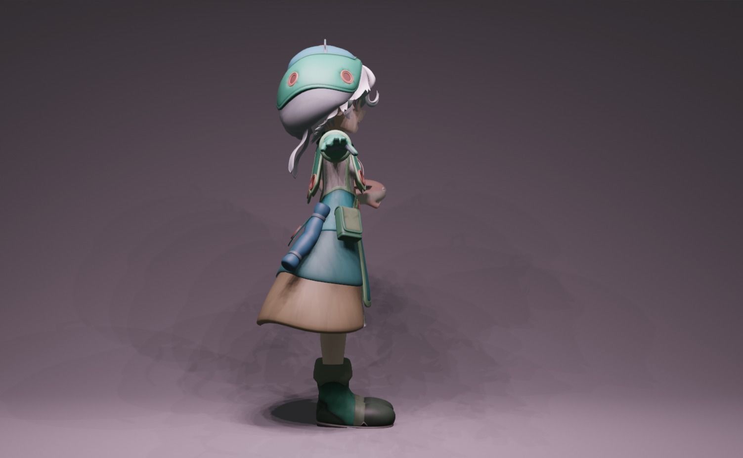 Anime Character - Prushka 3D model_2