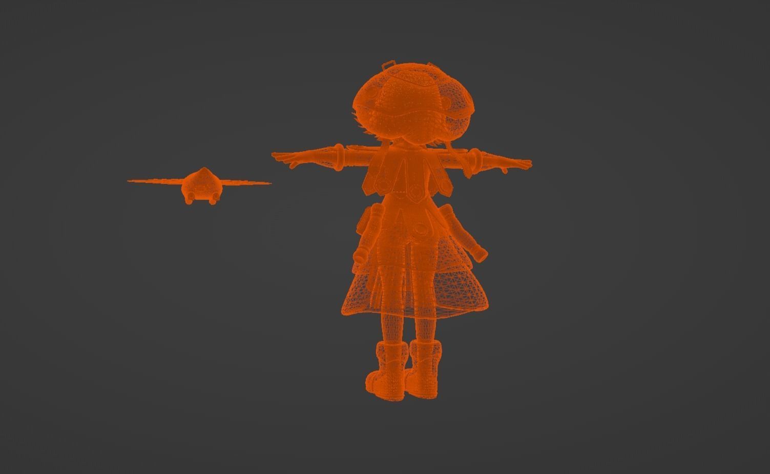 Anime Character - Prushka 3D model_14