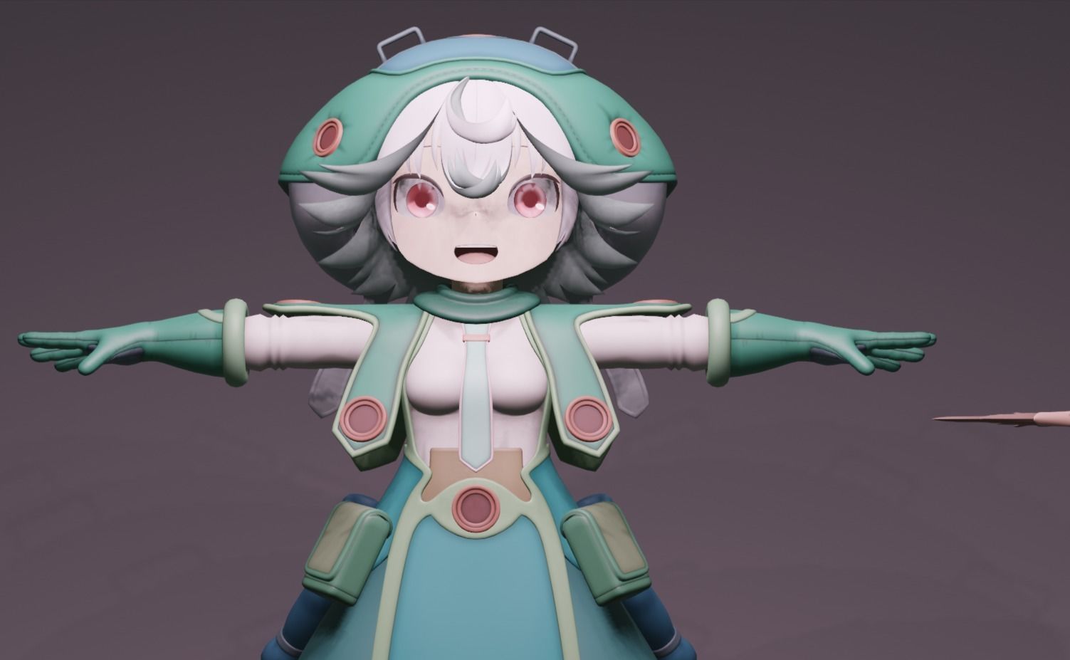 Anime Character - Prushka 3D model_8