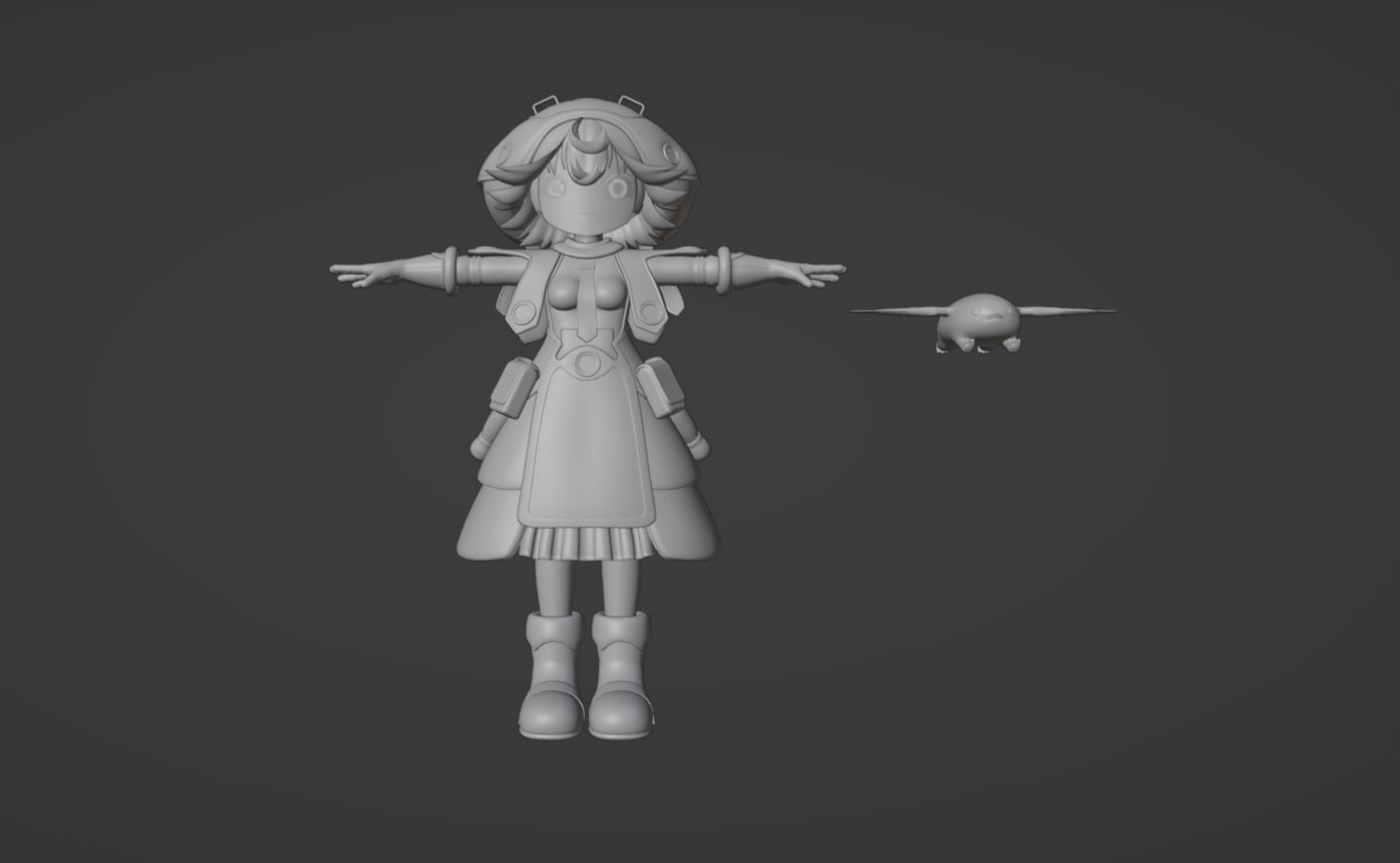 Anime Character - Prushka 3D model_10