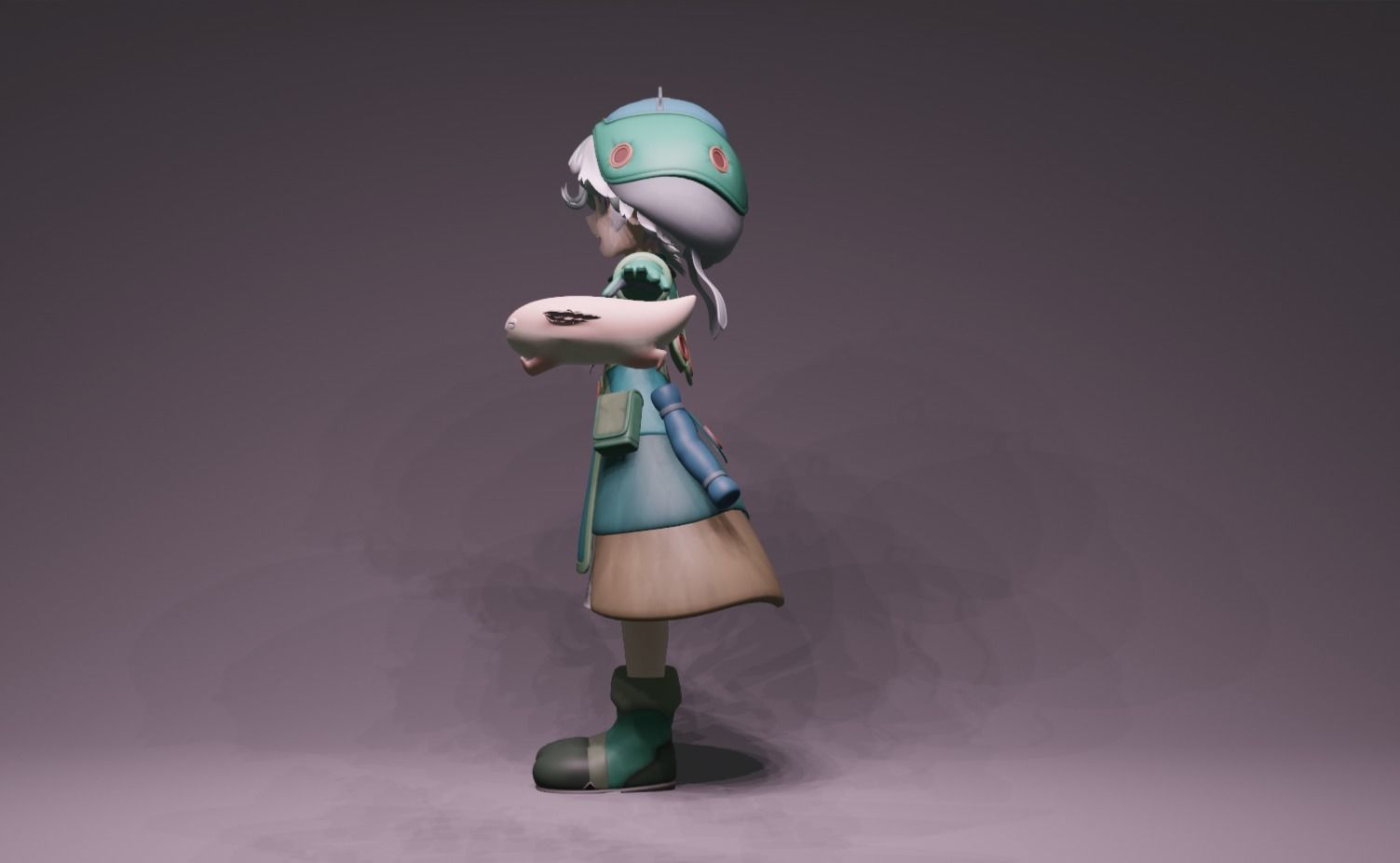 Anime Character - Prushka 3D model_6