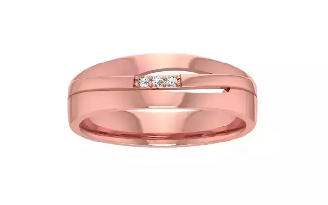 Women Wedding Band 3dm STL OBJ FBX Render Details