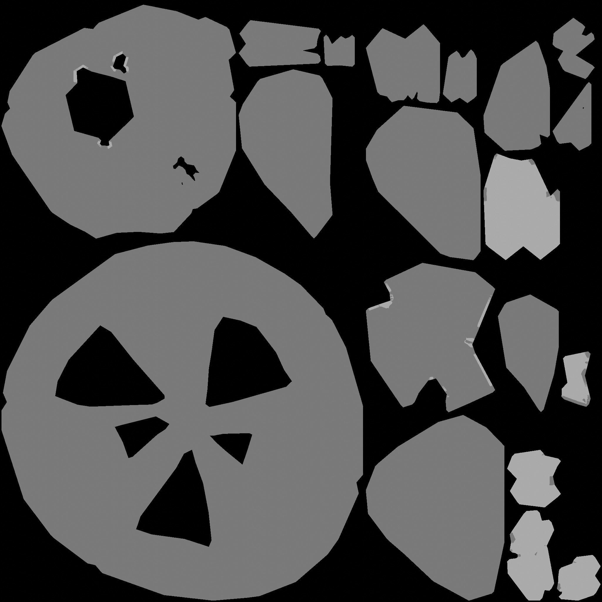 stylized Floating Islands Rocks  Low-poly 3D model Low-poly 3D model_2