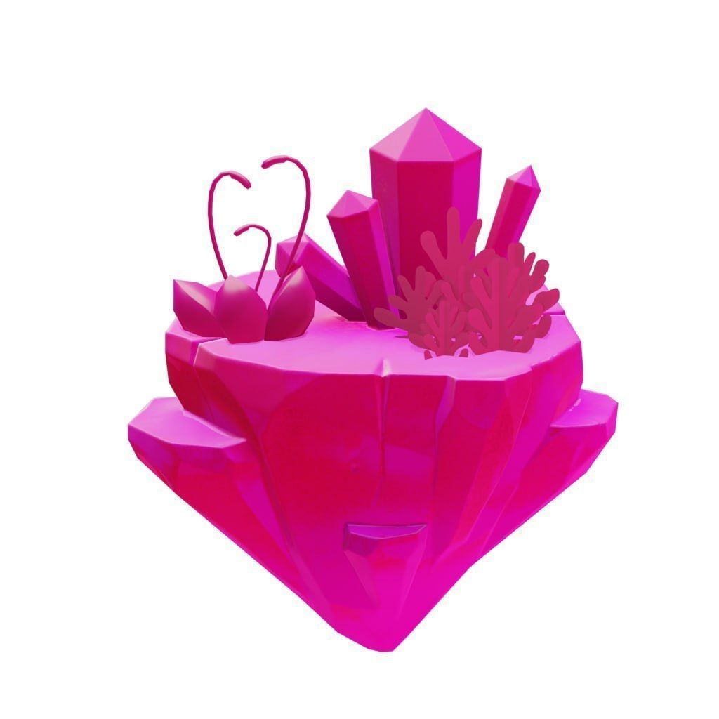 Stylized Floating Islands Pack Low-poly 3D model Low-poly 3D model_7