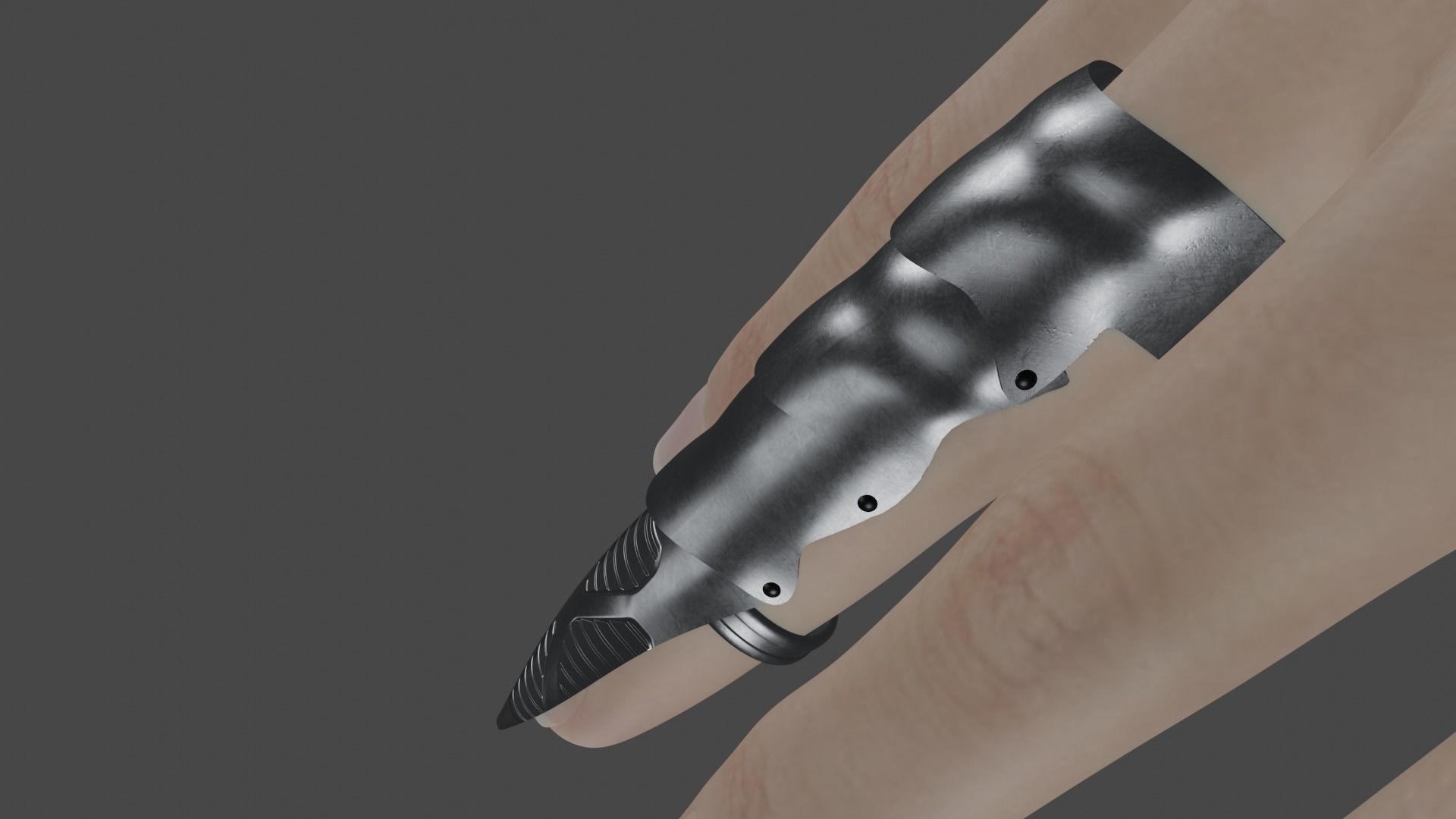 Gothic Ring  Free 3D model_3