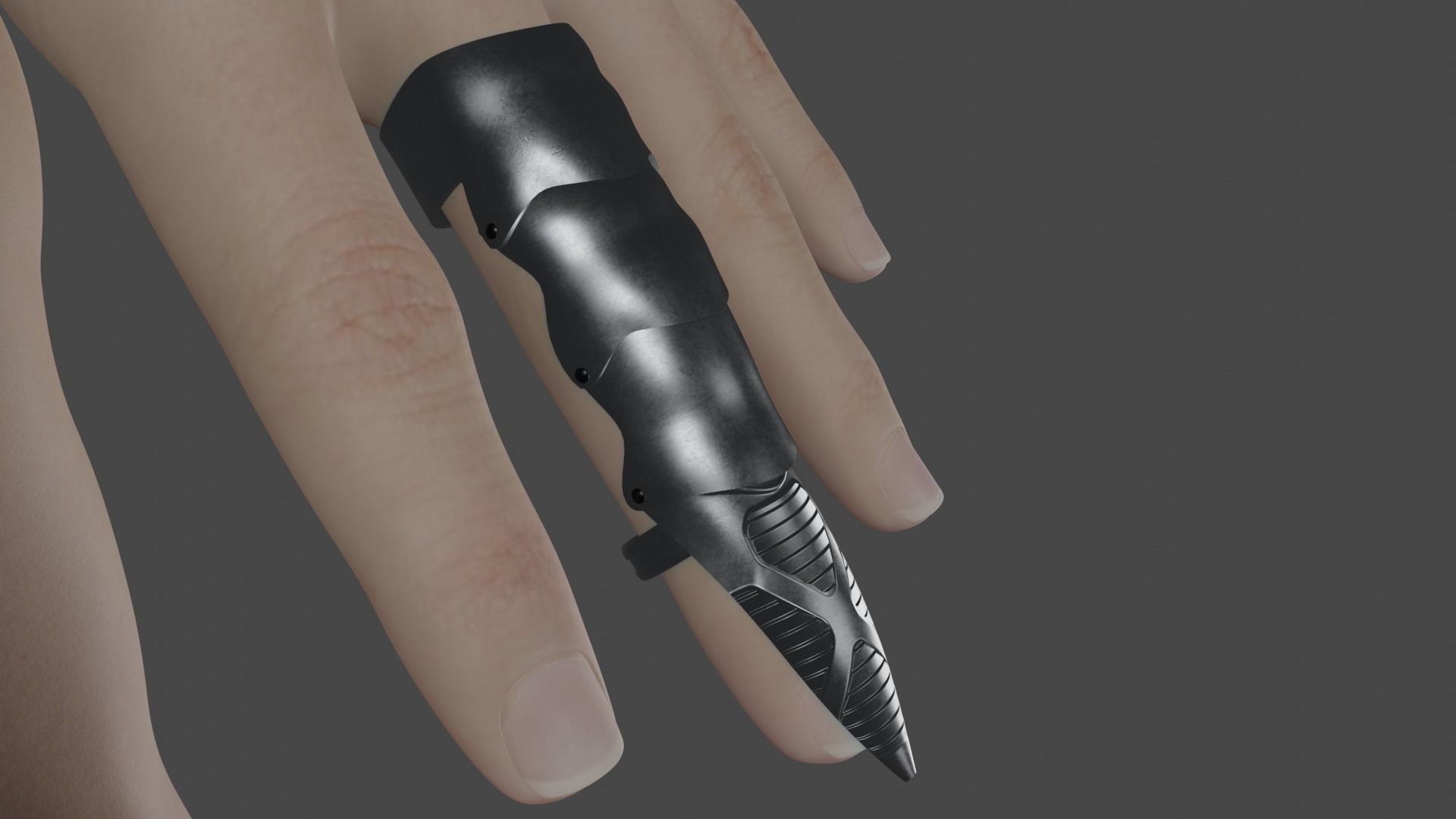 Gothic Ring  Free 3D model_2