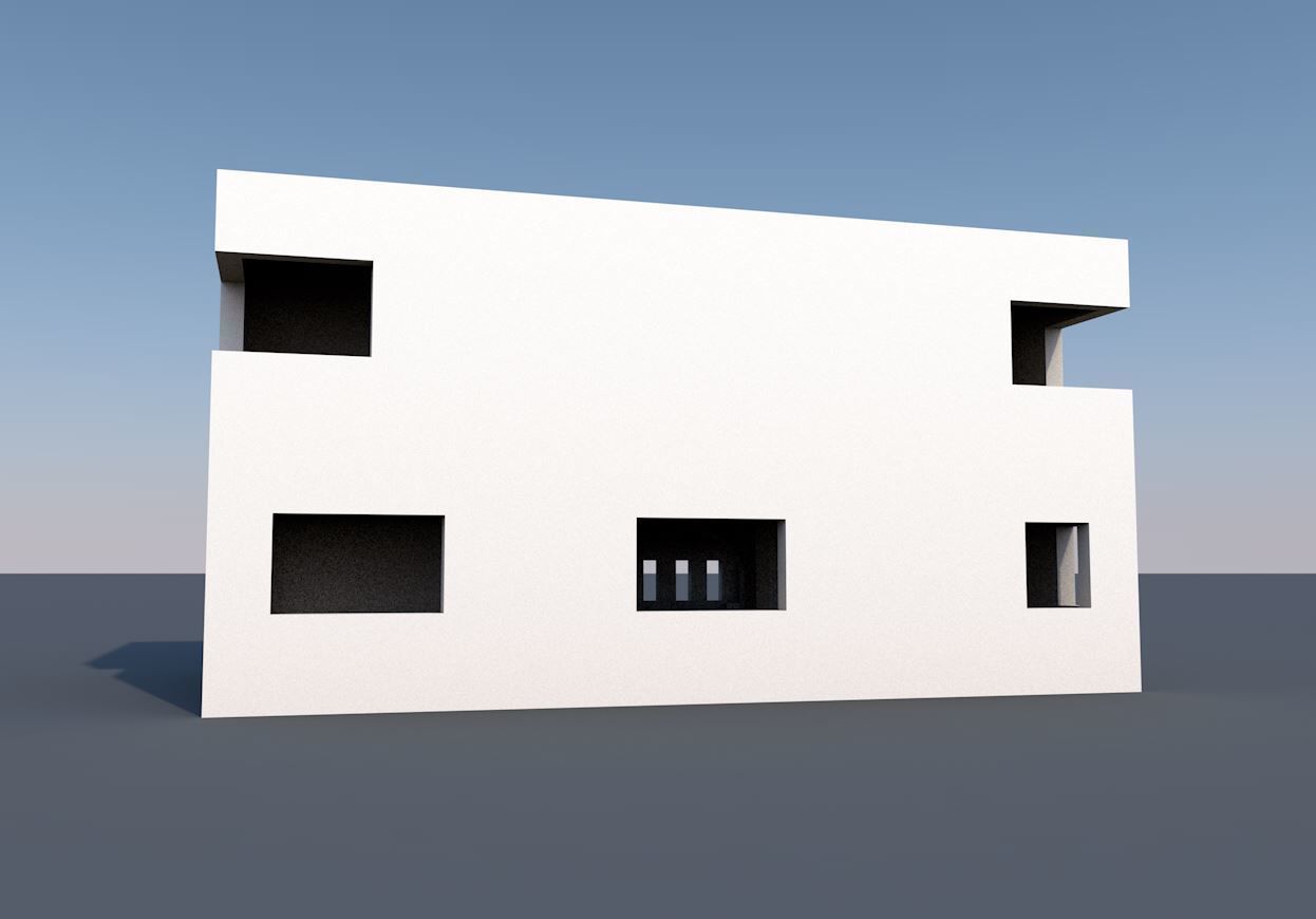 House 2 floor 3D model_5