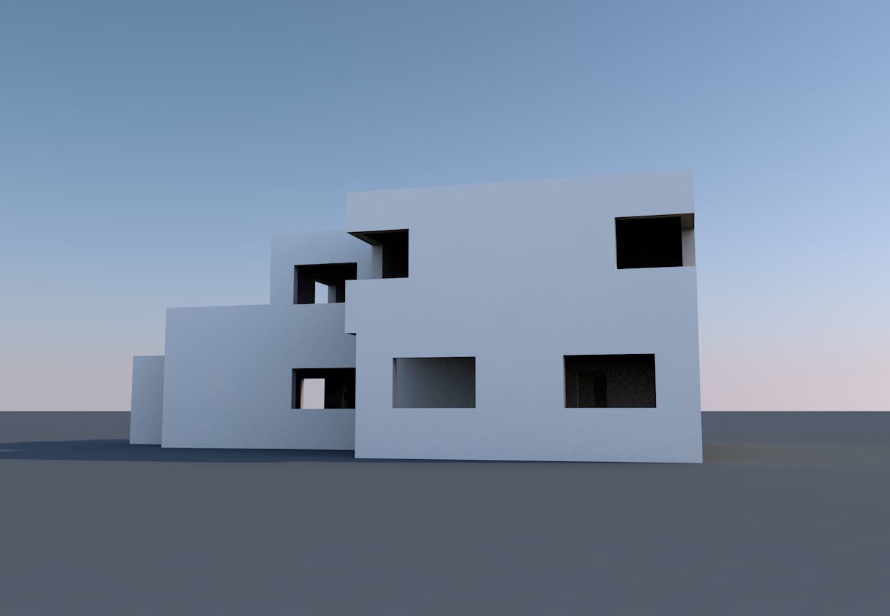 House 2 floor 3D model_3