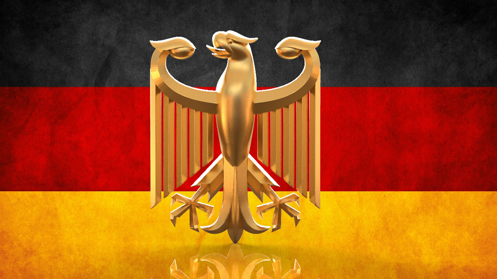 Coat of arms of Germany 3D print model_1