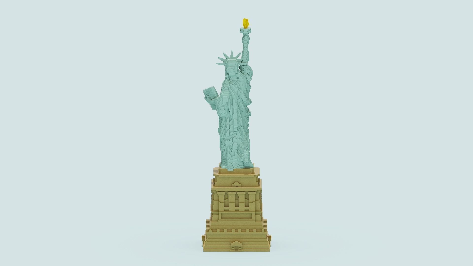 Statue Of The Liberty 3D model_13