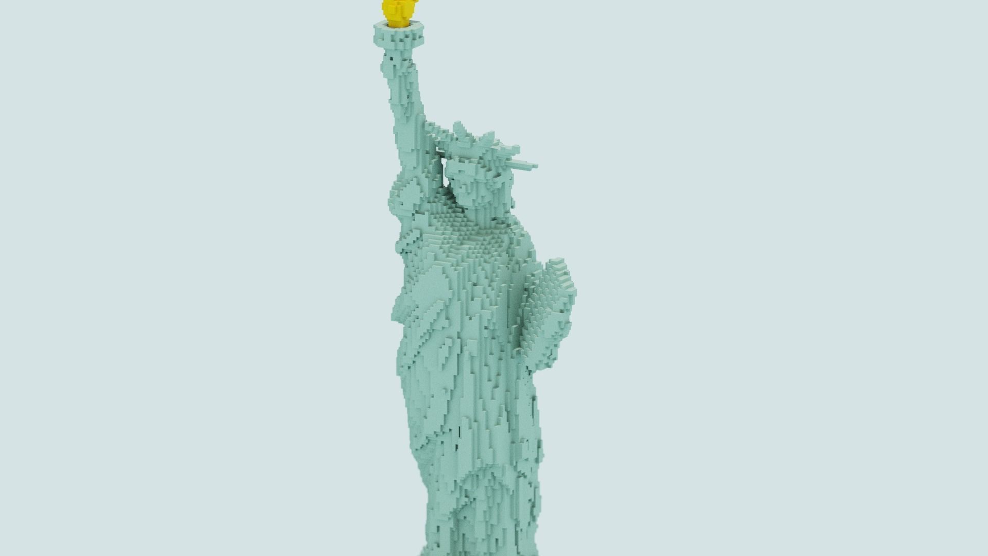 Statue Of The Liberty 3D model_5