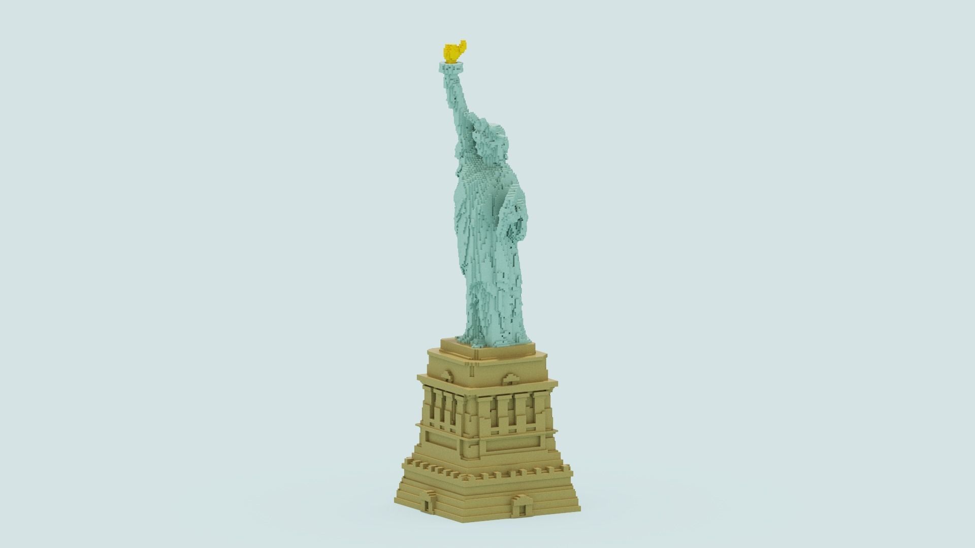 Statue Of The Liberty 3D model_9