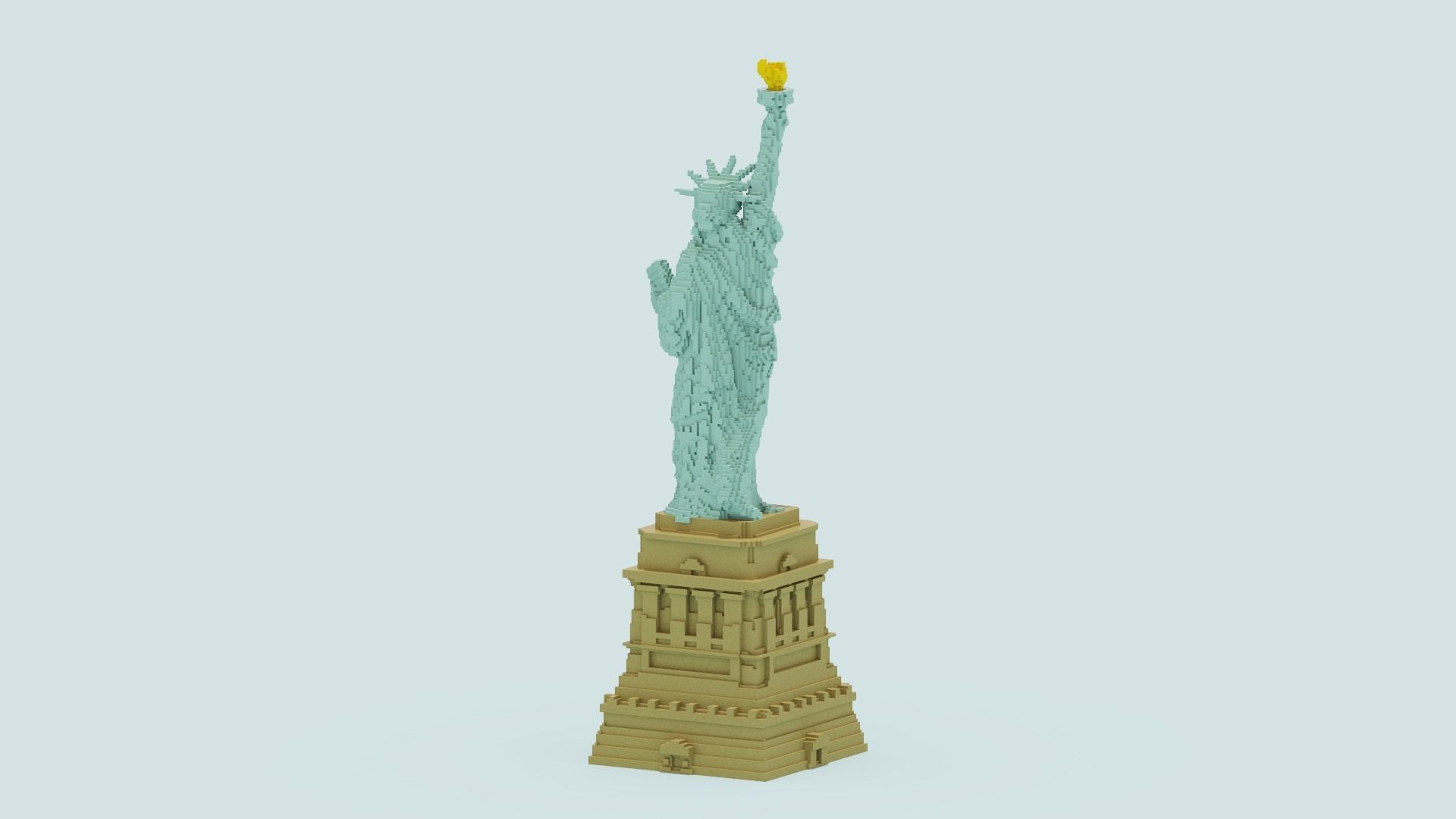 Statue Of The Liberty 3D model_14