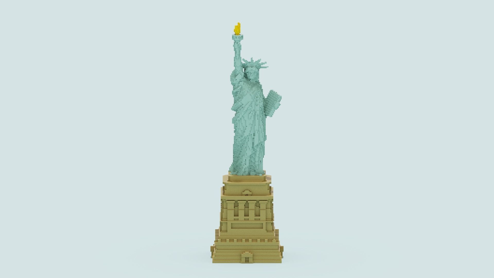 Statue Of The Liberty 3D model_1