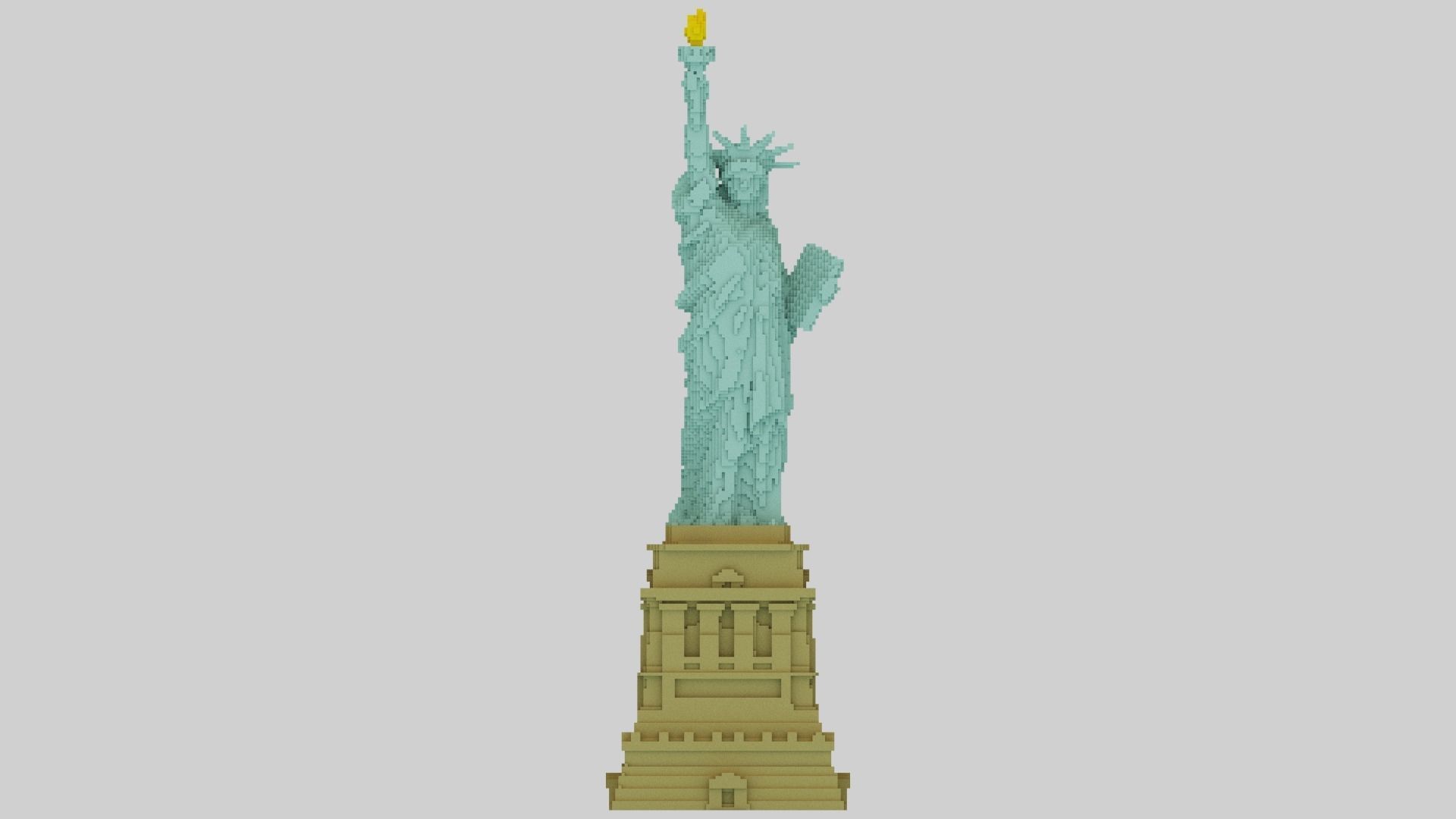 Statue Of The Liberty 3D model_3