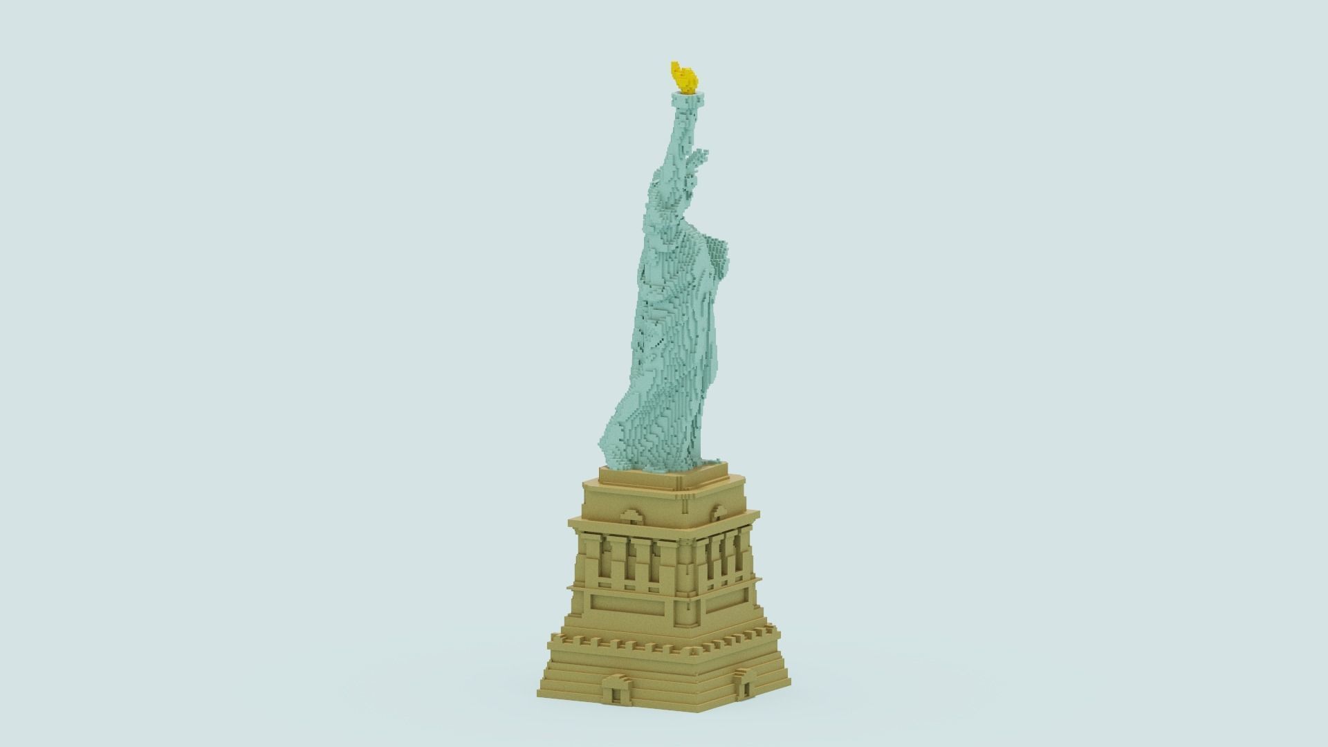 Statue Of The Liberty 3D model_17