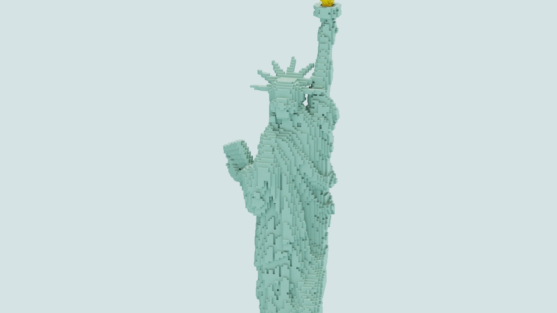 Statue Of The Liberty 3D model_2