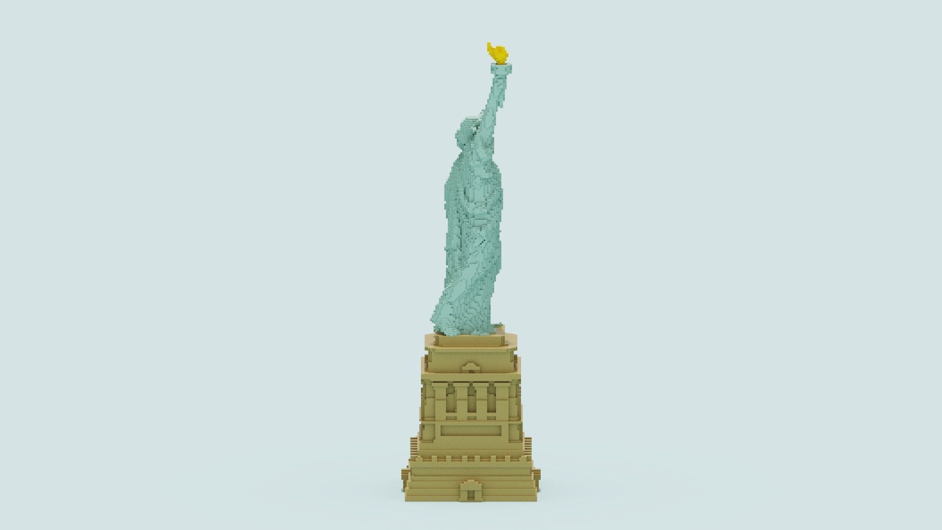 Statue Of The Liberty 3D model_16