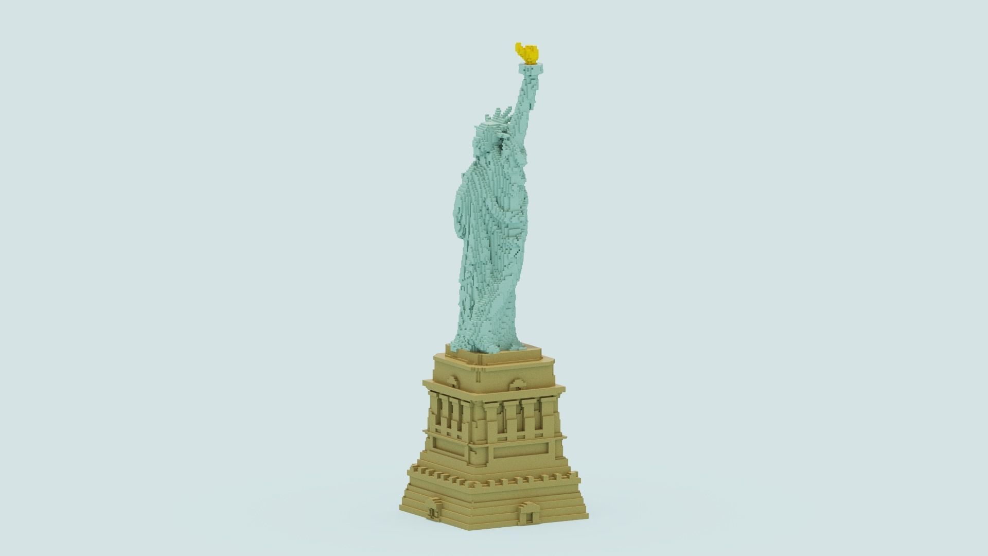 Statue Of The Liberty 3D model_15