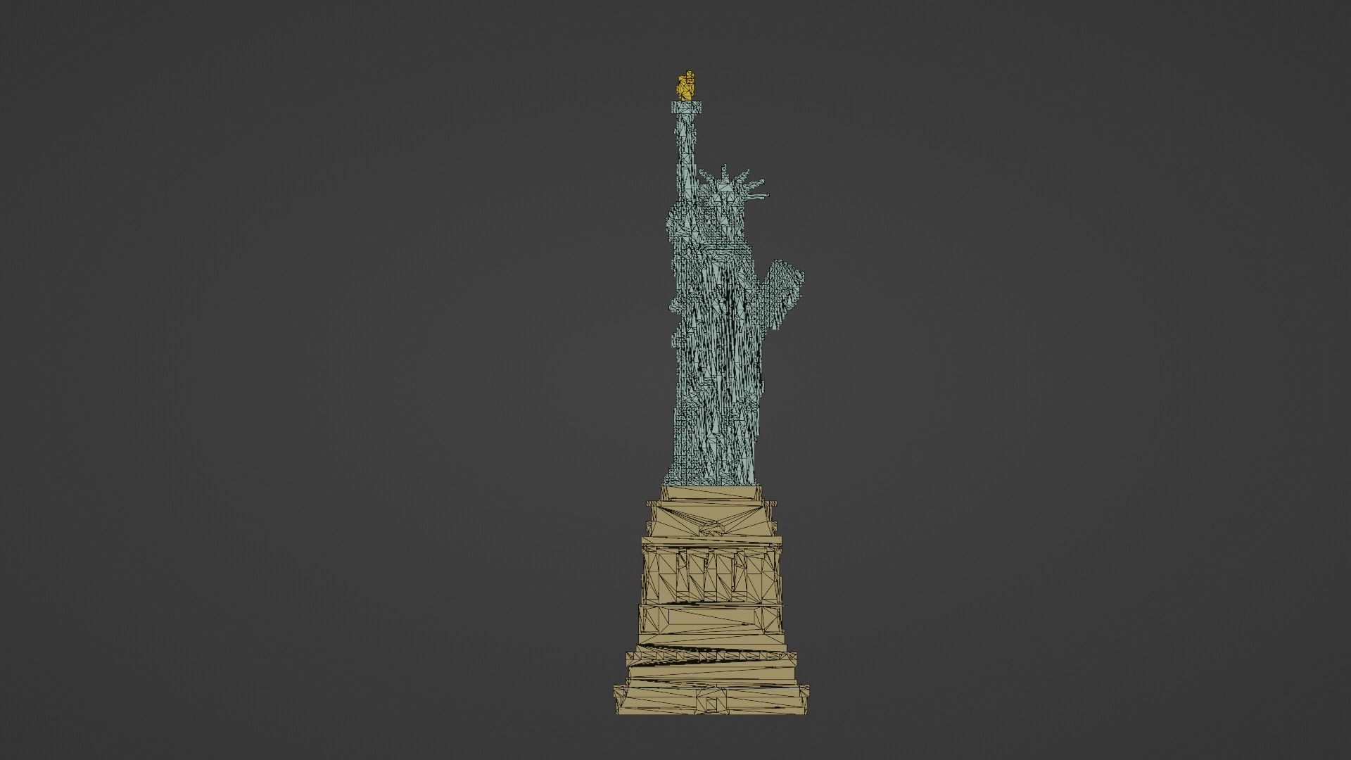 Statue Of The Liberty 3D model_20