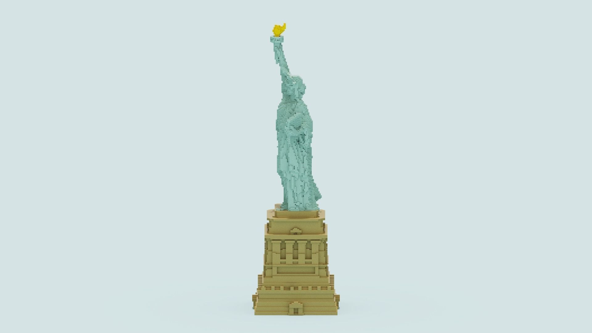 Statue Of The Liberty 3D model_10