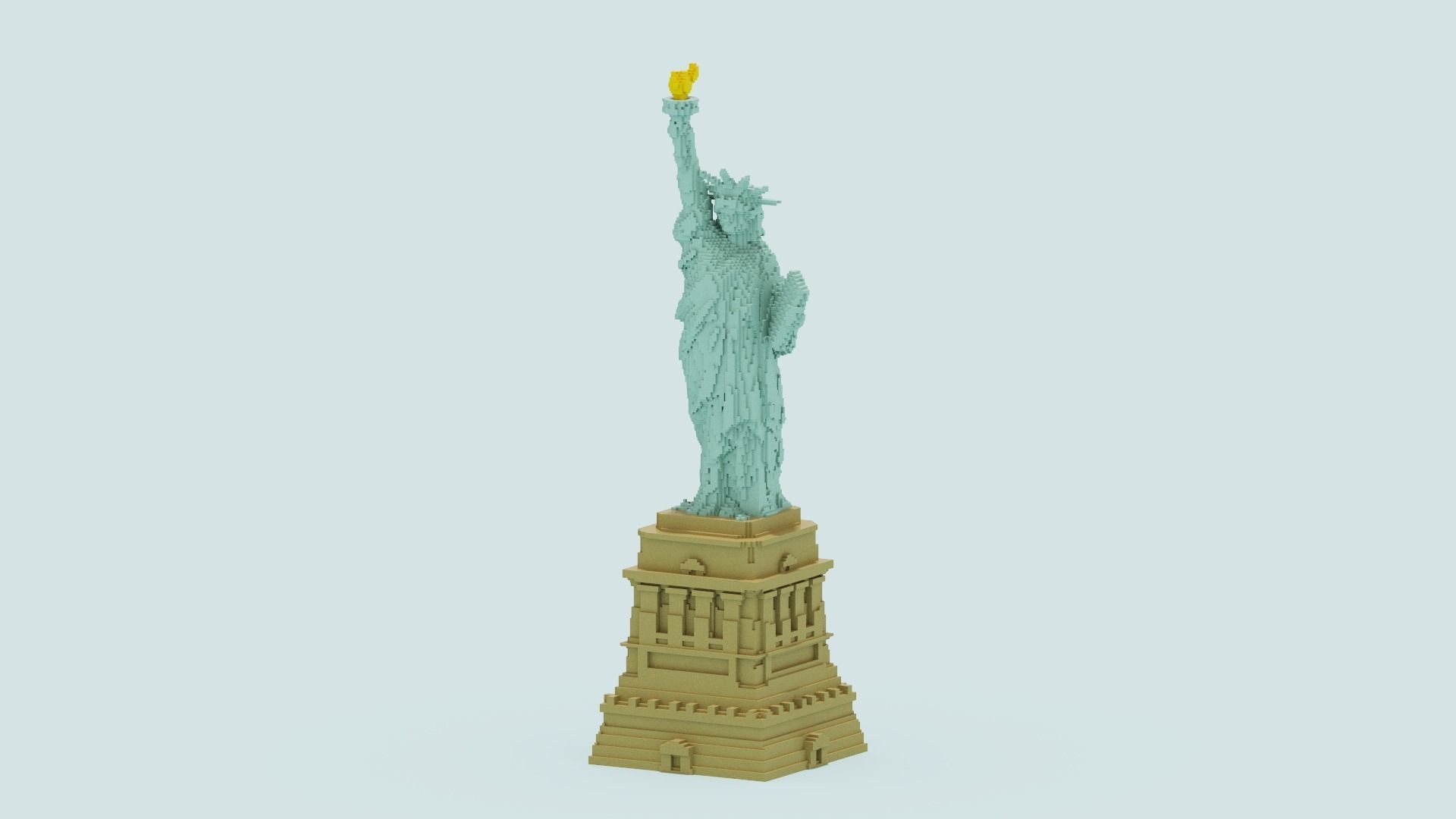 Statue Of The Liberty 3D model_8