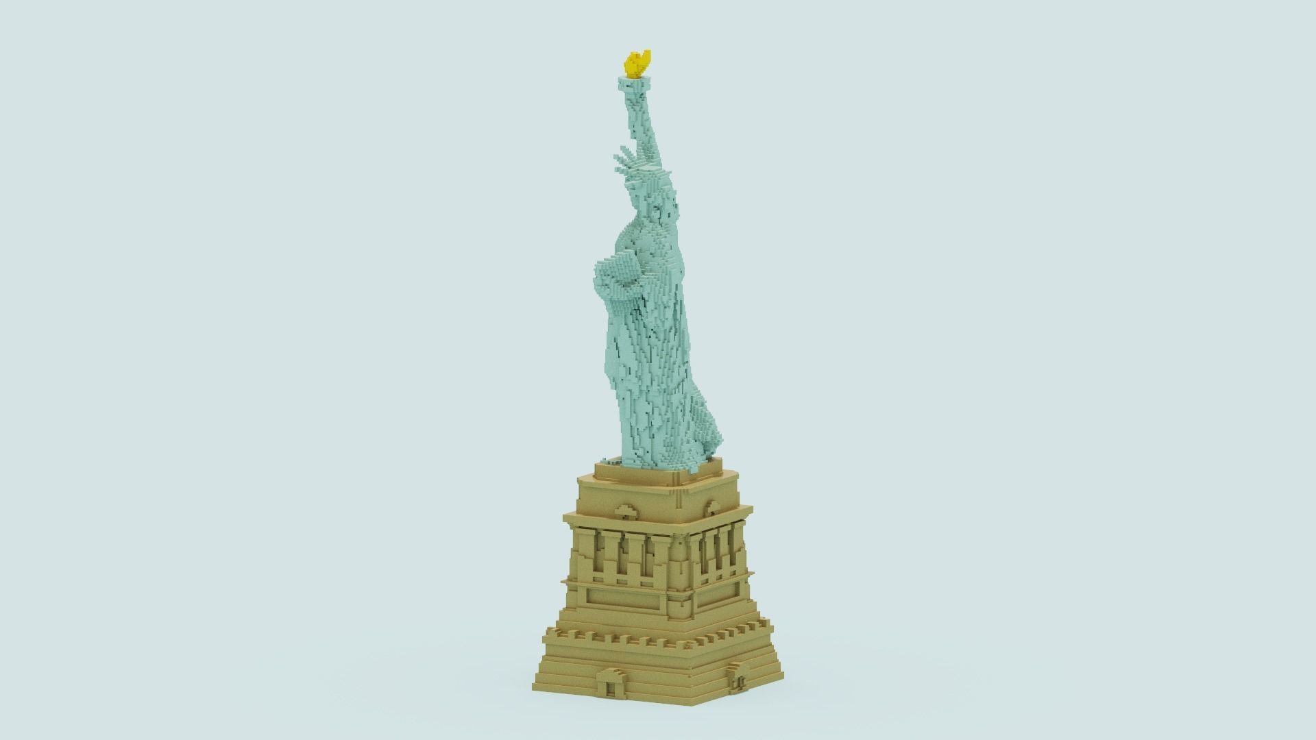 Statue Of The Liberty 3D model_11