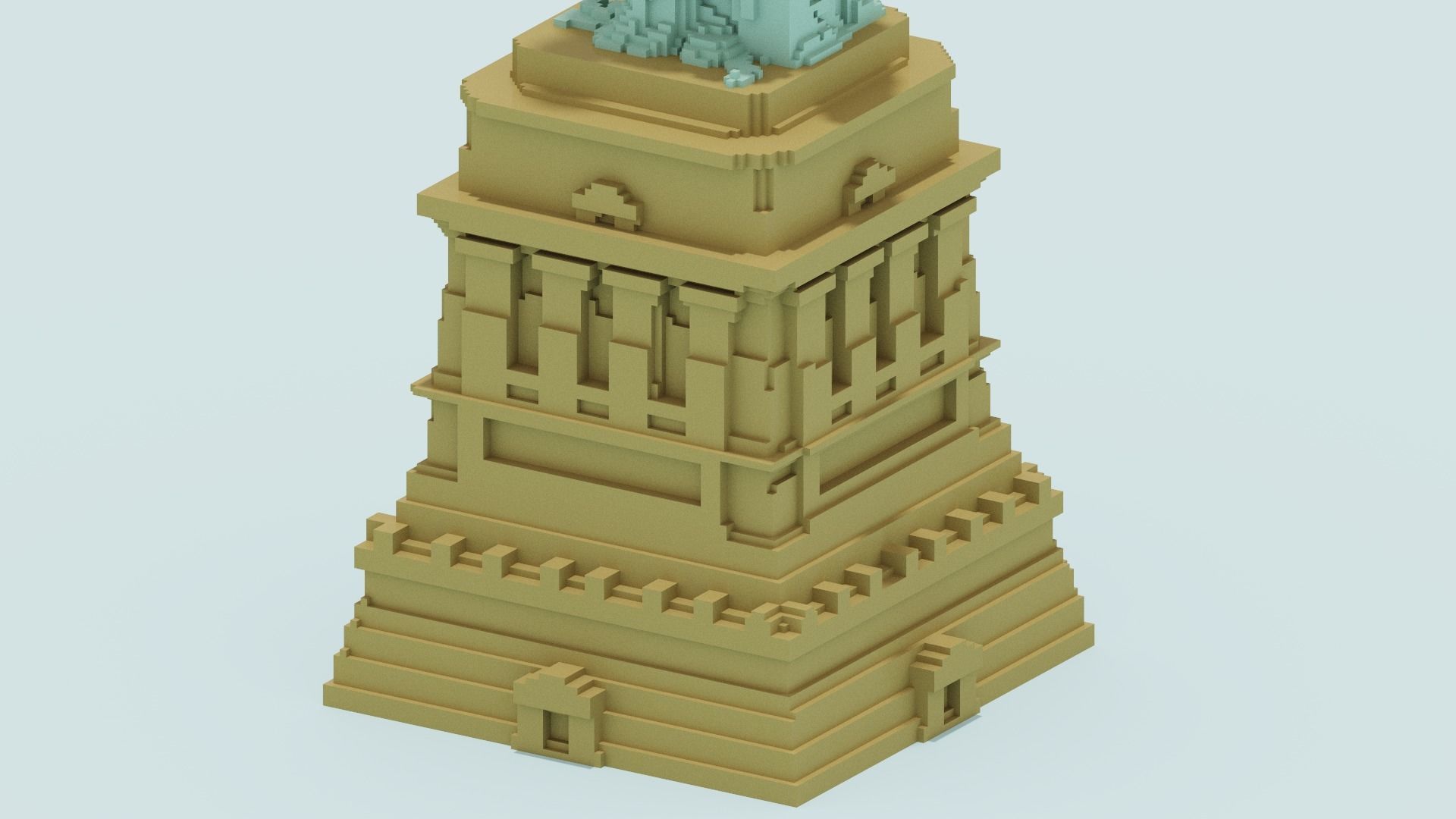 Statue Of The Liberty 3D model_6