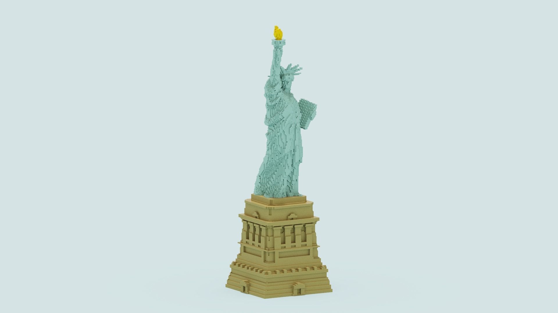 Statue Of The Liberty 3D model_18