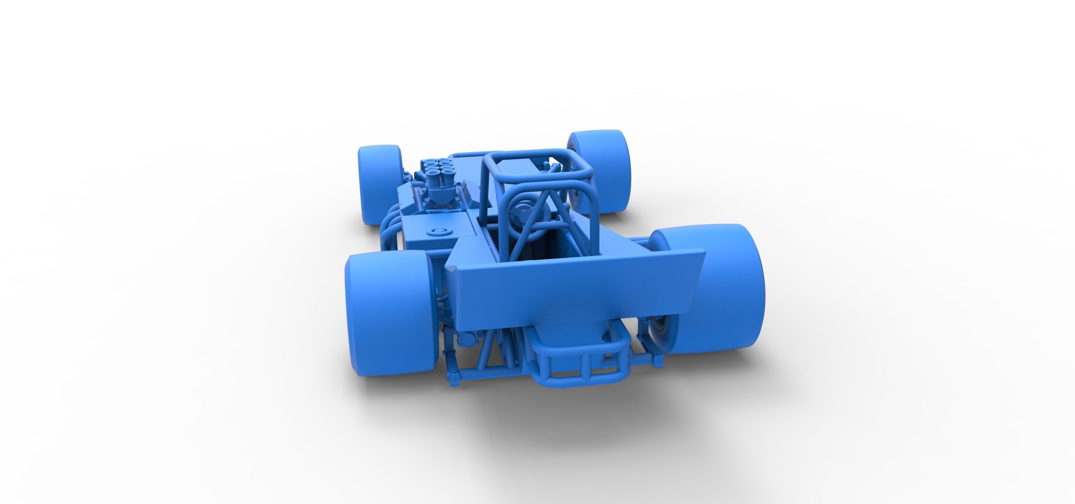 Supermodified front engine race car Scale 1 to 25 3D print model_39