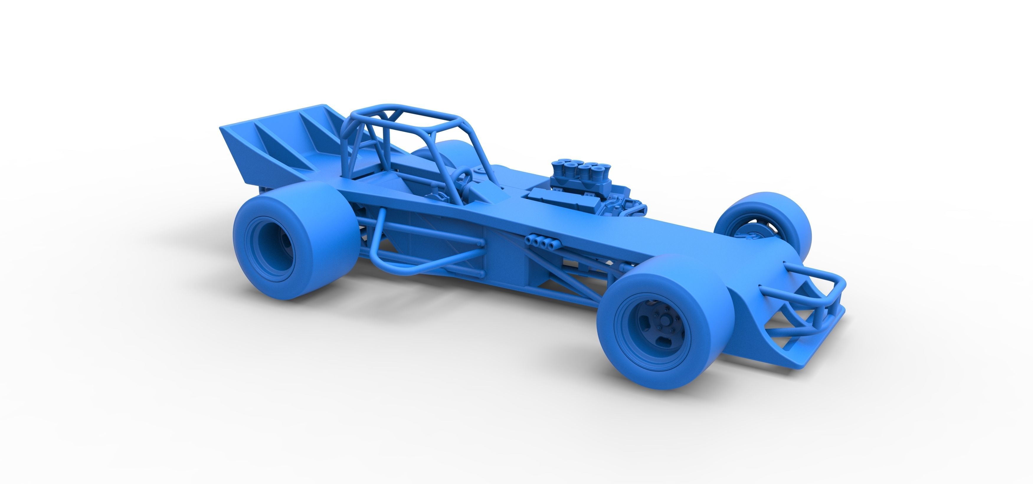 Supermodified front engine race car Scale 1 to 25 3D print model_47