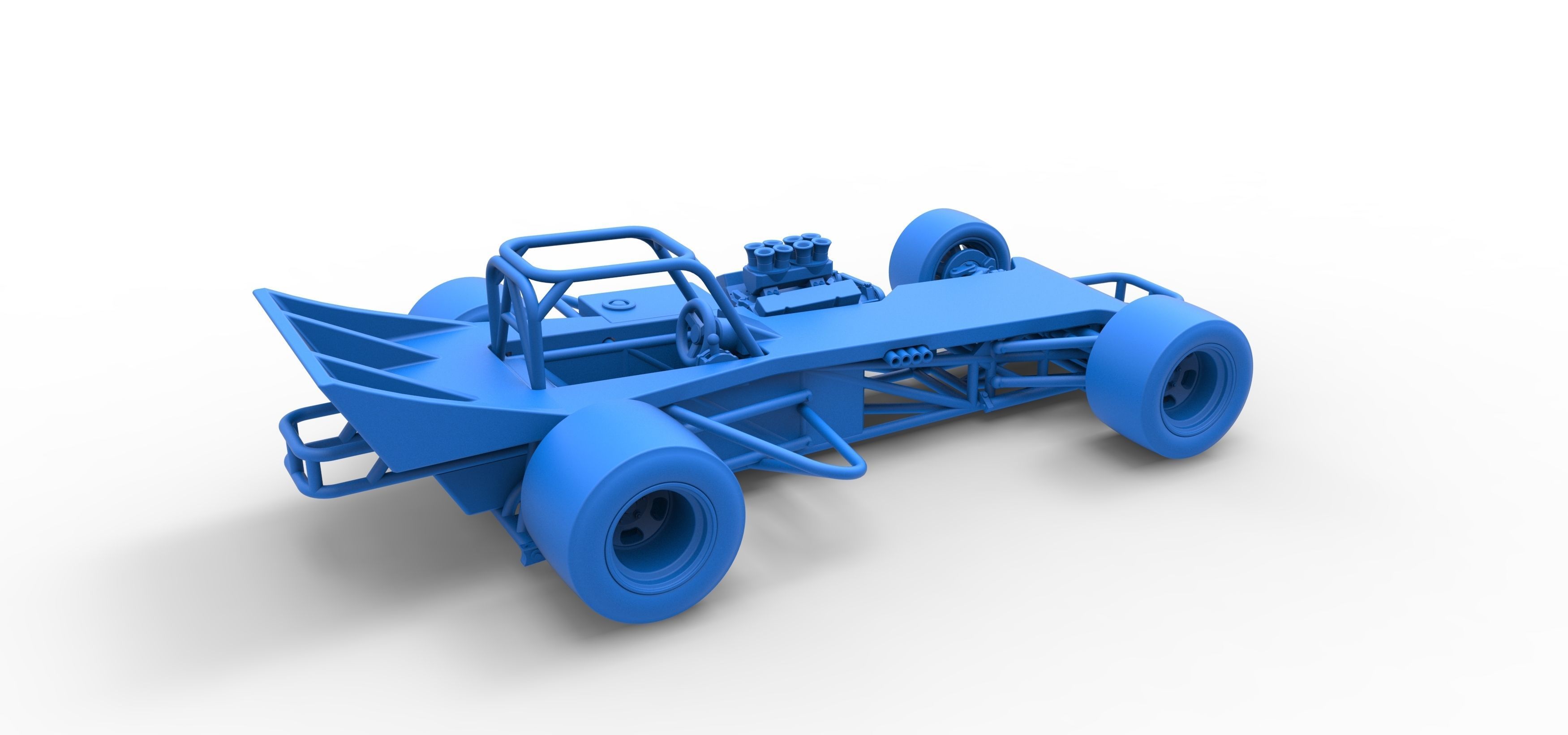 Supermodified front engine race car Scale 1 to 25 3D print model_43